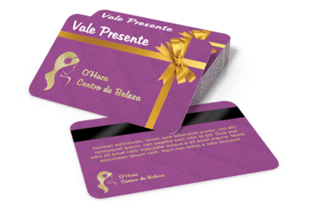 Cartões de Vales Presente Personalizados para Imprimir