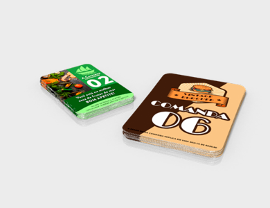 Comandas em PVC Personalizada | Gráfica Online Atual Card